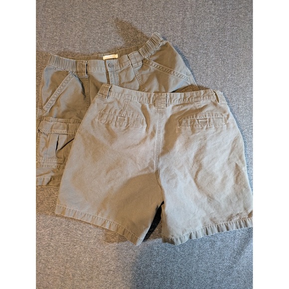 Savane Cargo Shorts Men's Sz 36-Khaki-Lot Of 2-Cotton/Polyester-7" inseam - Picture 7 of 14